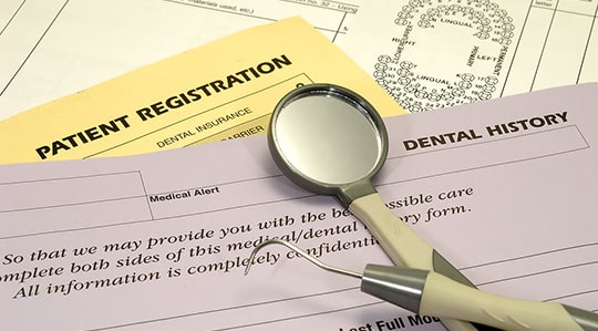 Dental insurance form